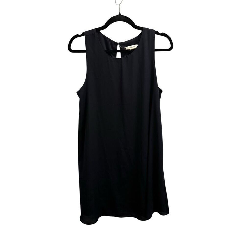 Sans Souci navy shift sheath dress size large
